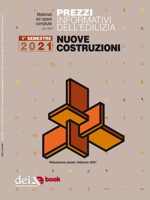 cover image of Prezzi Informazioni dell'Edilizia. Prezzario Nuove Costruzioni--1/2021